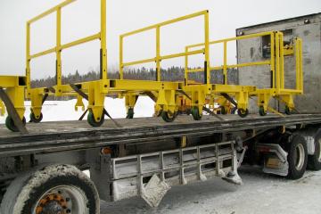 Manufacturing, Sandblasting and Painting of Trolleys for Hydro-Quebec